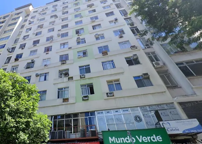Studio Completo No Catete, Em Andar Alto, Com Vista Livre , Proximo Metro E Praia Do Flamengo, Ar , Wifi, Tv, Pauloangerami Rc214